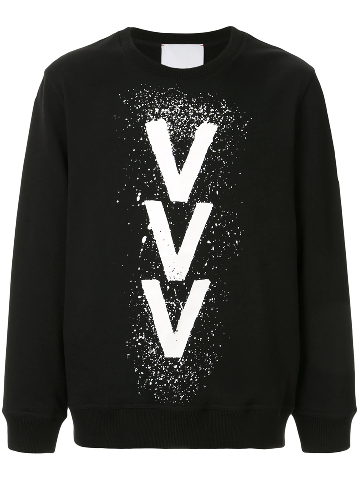 Long Sleeve Tee With 3 V Letters