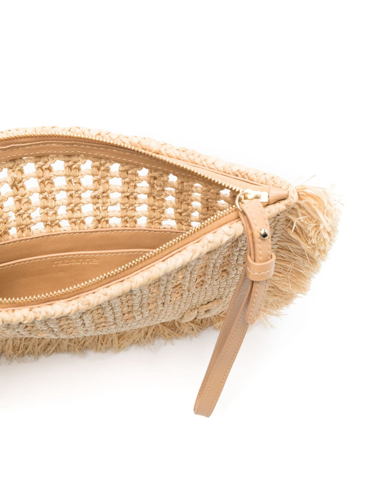 Natural Raphia Pouch