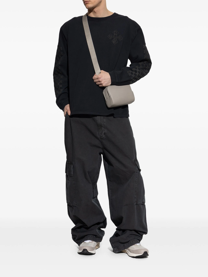 Rhude Cross Logo Long Sleeve Tee