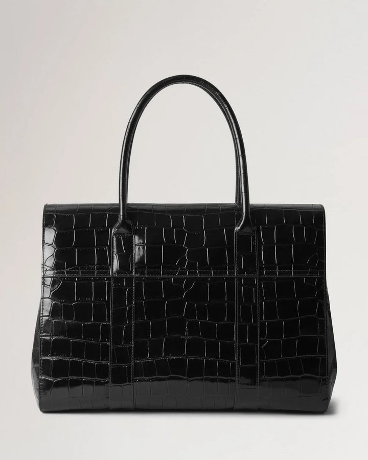 Bayswater Black Shiny Small Croc