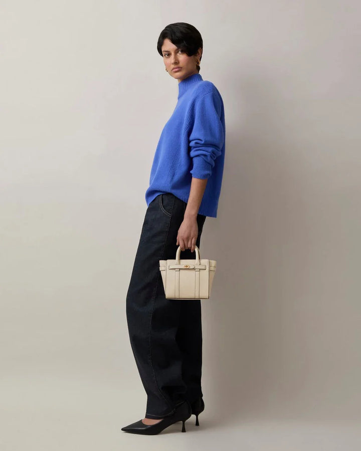 Micro Zipped Bayswater Chalk Small Classic Grain