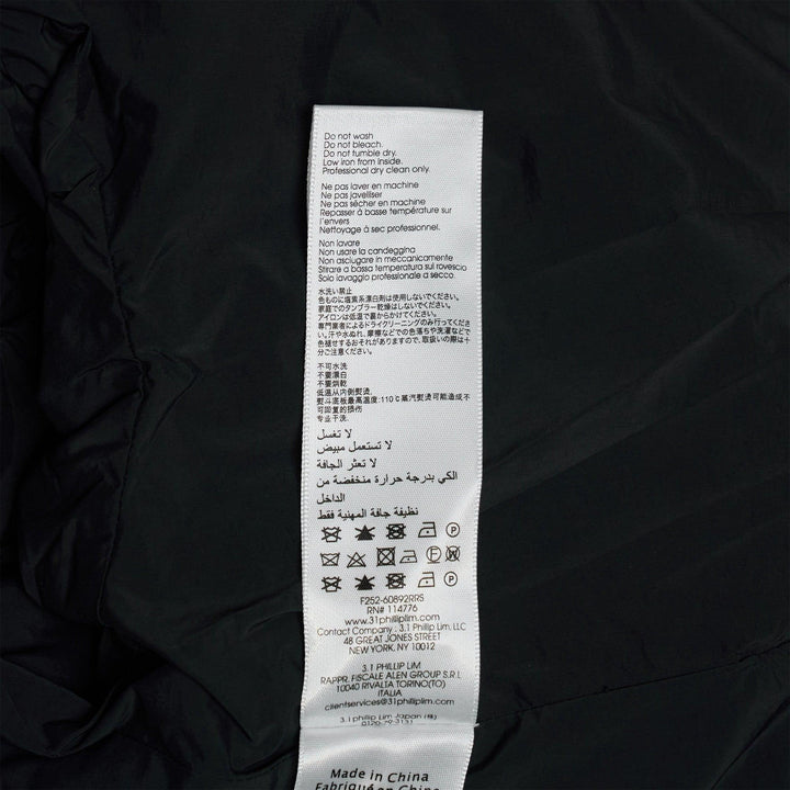 Club21 - 3.1 Phillip Lim - Cropped Sherpa Combo Bomber - BLOUSON - Black