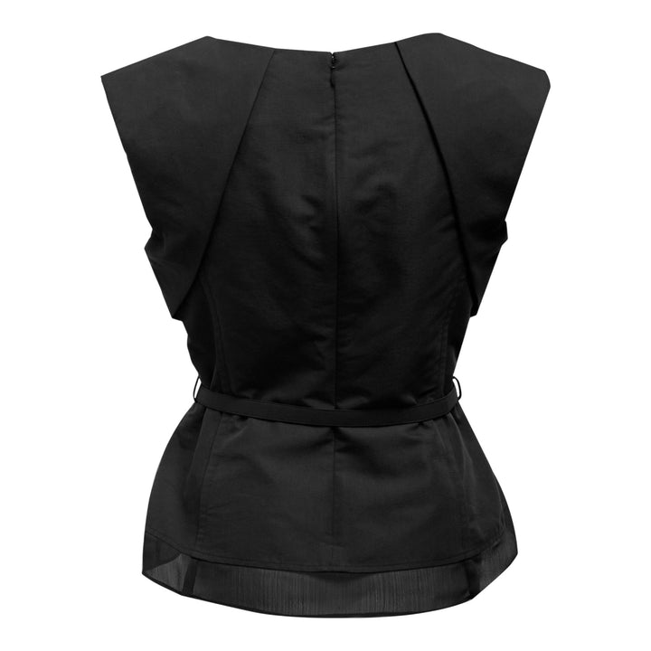 Club21 - 3.1 Phillip Lim - Draped Bow Belted Shell Top - KNIT TOPS - Black