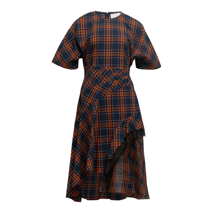 Club21 - 3.1 Phillip Lim - Plaid Mix Draped Dress - WOVEN DRESSES - Checks