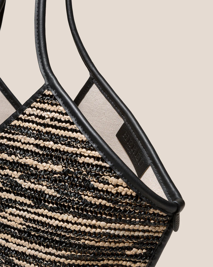 Calella Bicolour Leather Trim Tote