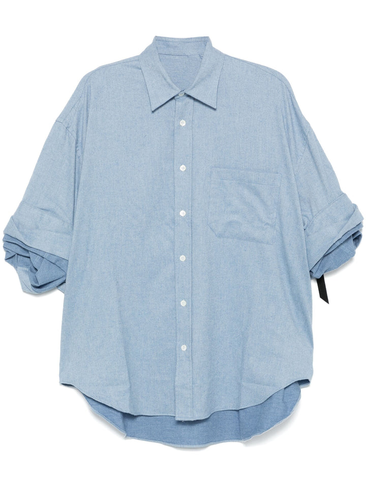 Oversized Fold Sleeve Shirt