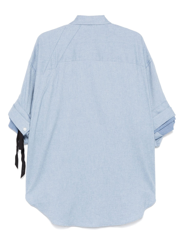 Oversized Fold Sleeve Shirt