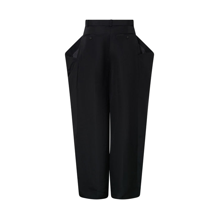Double-Faced Silk Cotton Pants
