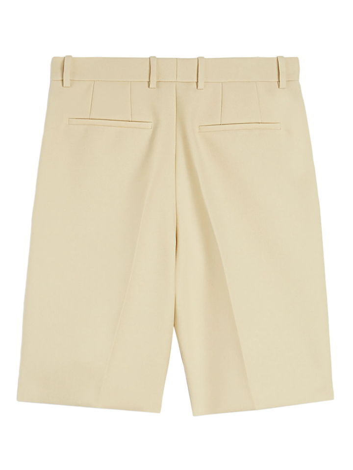 Sharp Wool Canvas Shorts
