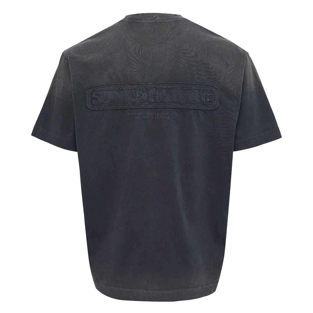 Washed Black Solid Tee