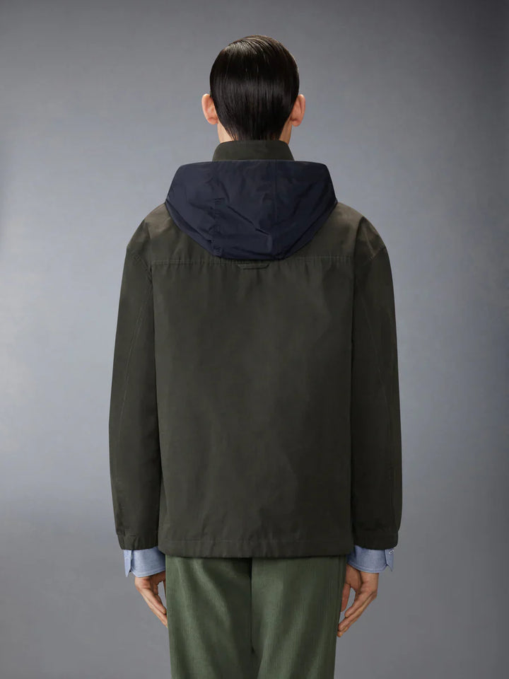 Waxed Tech Hooded Anorak Jacket Men