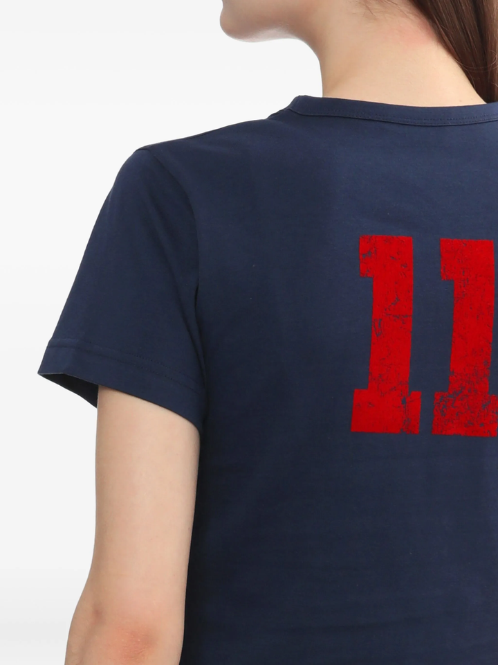Navy Womens 11 Print Slim Fit T-Shirt