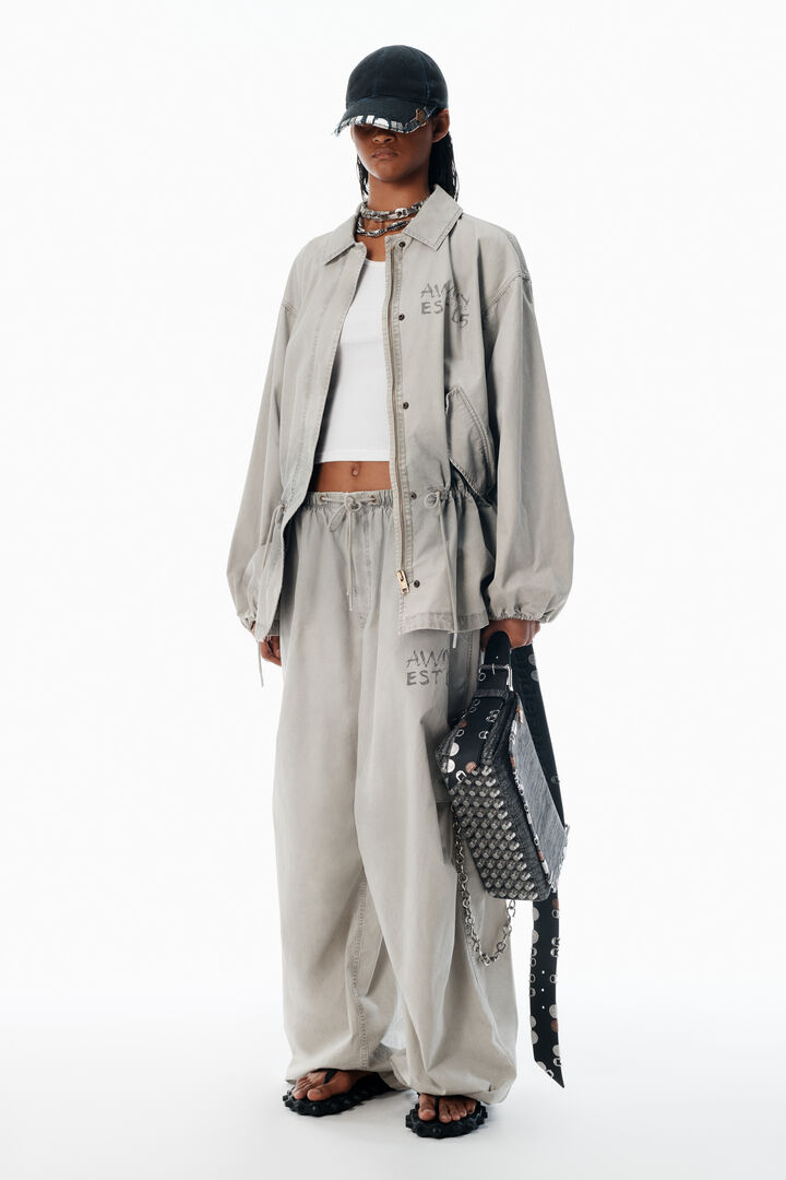 Mid-Rise Parachute Track Pant