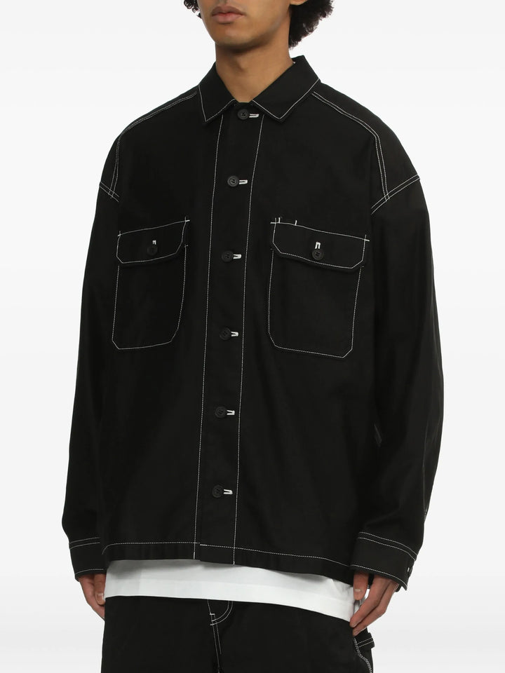 Cotton Back Satin Garment Dyed Blouson