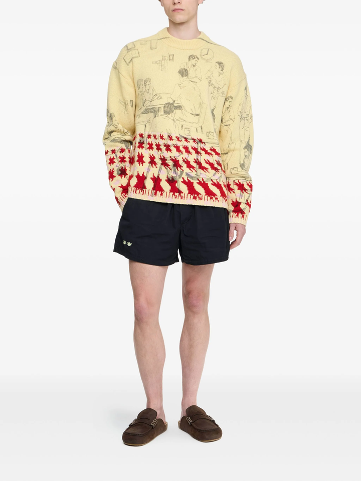 Print Jacquard Jumper