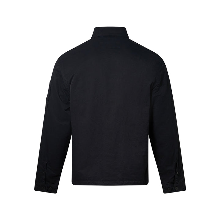 Diagonal Flatt Nylon Button Overshirt