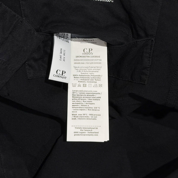 Diagonal Flatt Nylon Button Overshirt