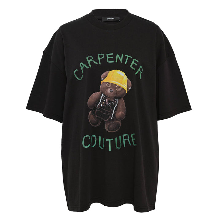 Carpenter Teddy Bear Print T-Shirt