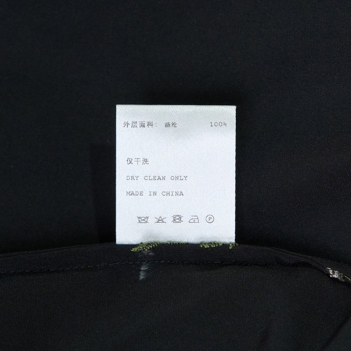 Black Roses Embroidery Long Dress