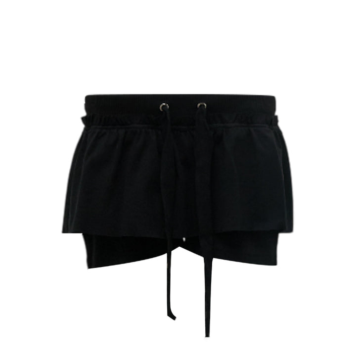 Ruffle Short Pants Black