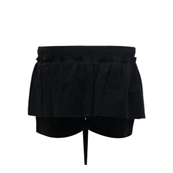 Ruffle Short Pants Black