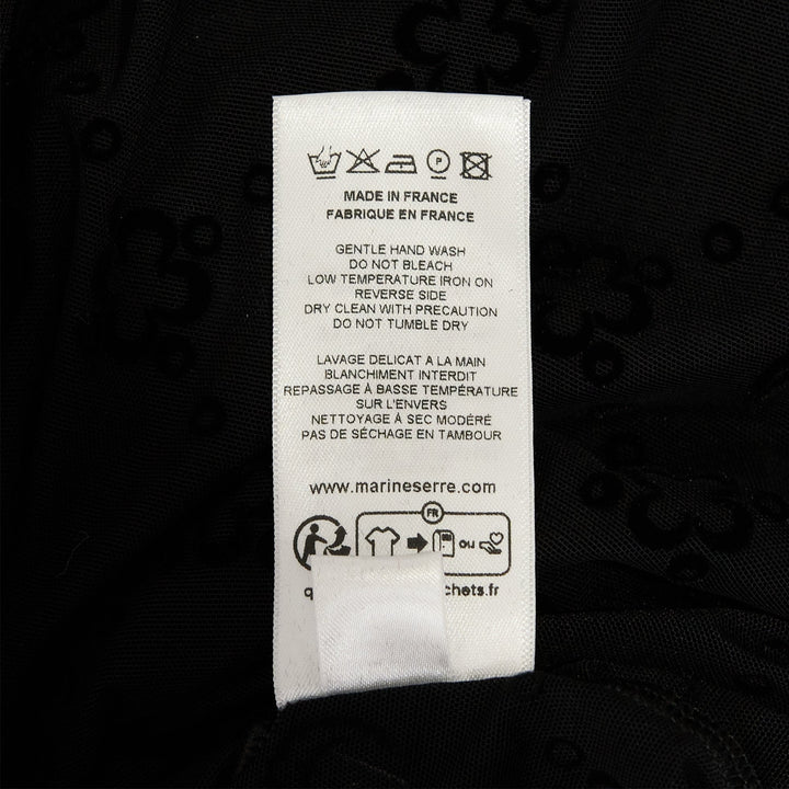 Moonogram Mesh Flock Tee