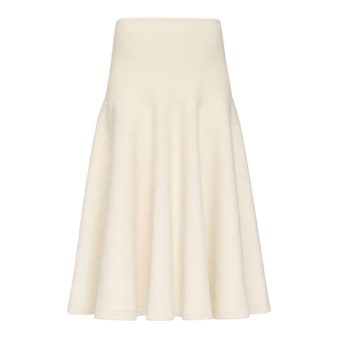 Club21 - ALAIA - A-Line Skirt - SKIRTS - Off-White