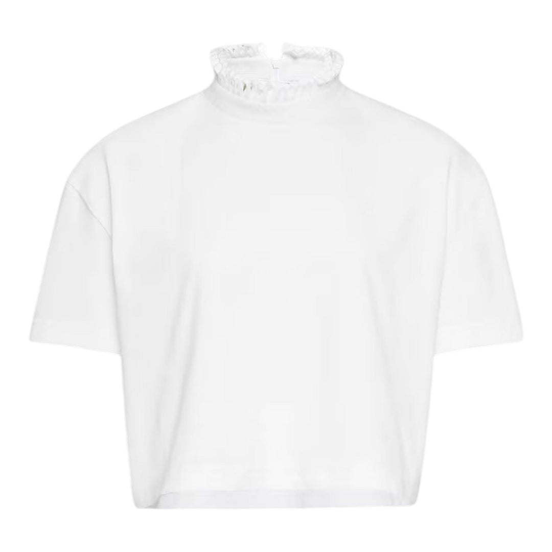 Club21 - ALAIA - Cropped T-Shirt - TEES - White
