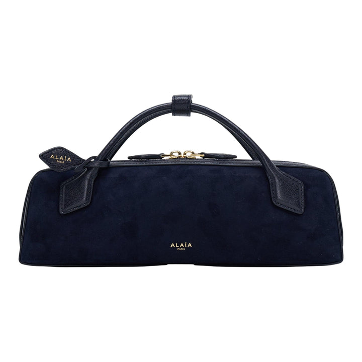 Club21 - ALAIA - Teckel Clutch Suede And Goatskin - CLUTCH BAGS - Black