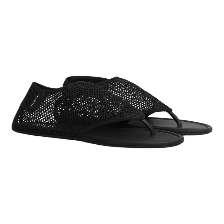 Club21 - ALAIA - Tong Sandals Mesh - FLAT SANDALS - Black