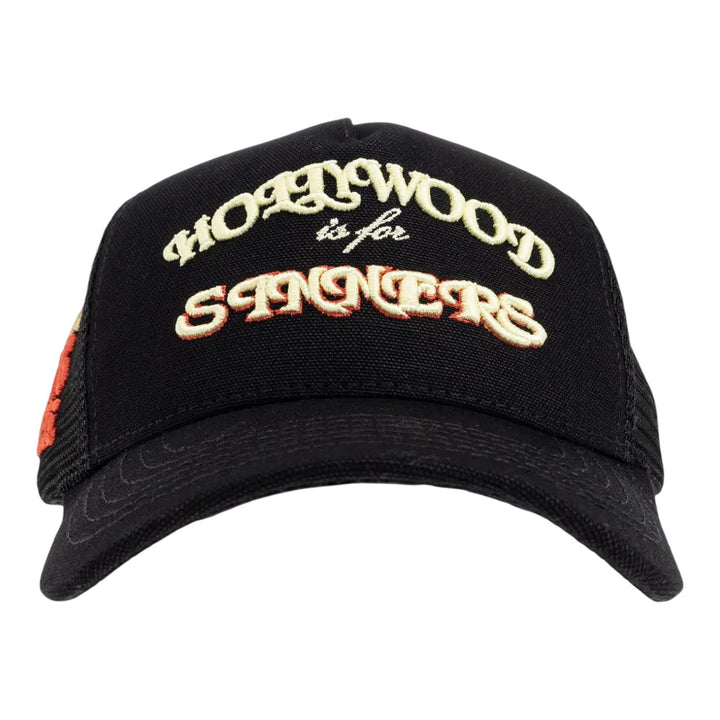 Club21 - AMIRI - Sinners Trucker Hat - HATS - Black