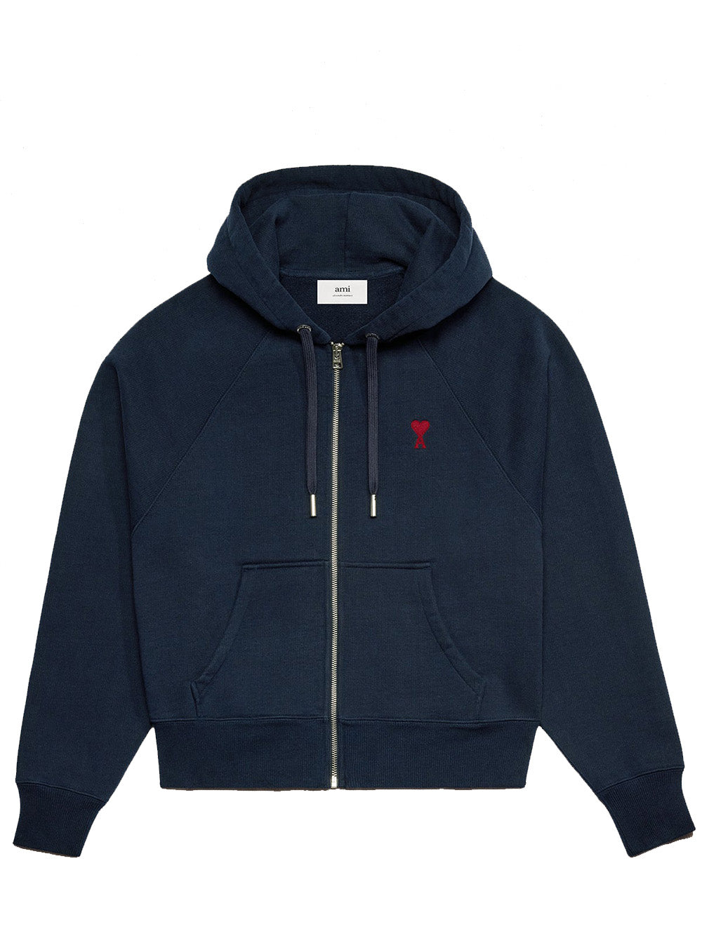 Ami-Paris-Red-Adc-Zipped-Hoodie-Navy-1