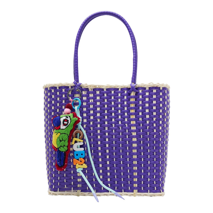 Club21 - BANGKOK BASKET - Woven Basket Medium - TOTES - Purple