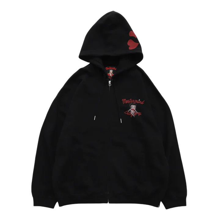 Boxy Fit Zip Up Hoodie