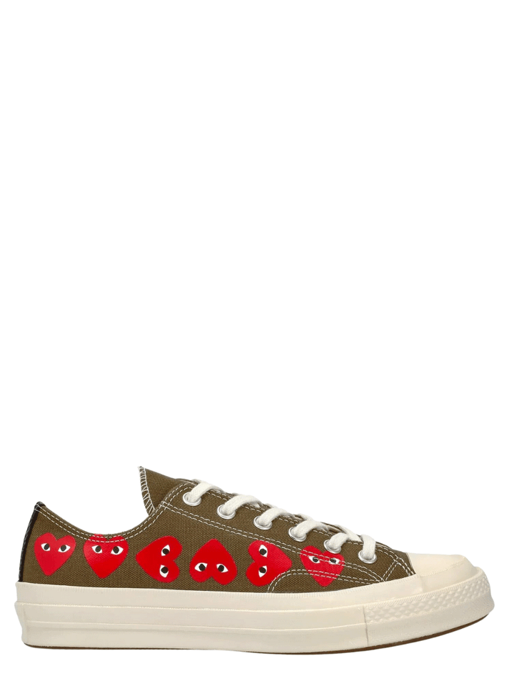 COMME-des-GARCONS-PLAY-CONVERSE-Converse-Multi-Hearts-Low-Top-Sneakers-Khaki-1