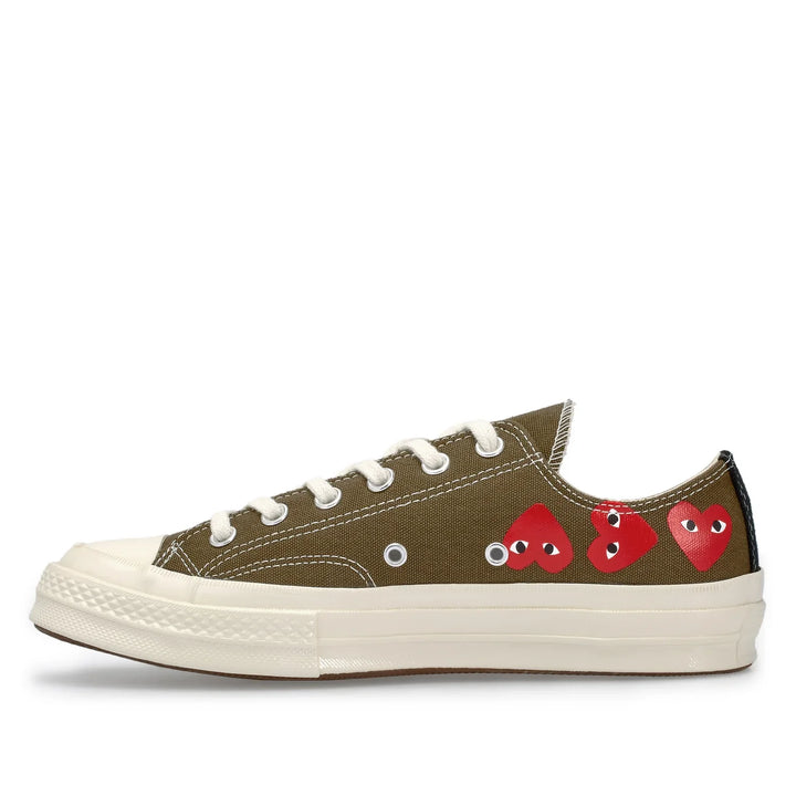 COMME-des-GARCONS-PLAY-CONVERSE-Converse-Multi-Hearts-Low-Top-Sneakers-Khaki-4