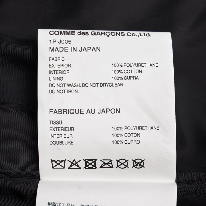 Club21 - COMME des GARCONS BLACK - Leather FILIP PAGOWSKI Print A Jacket - JACKETS - Black