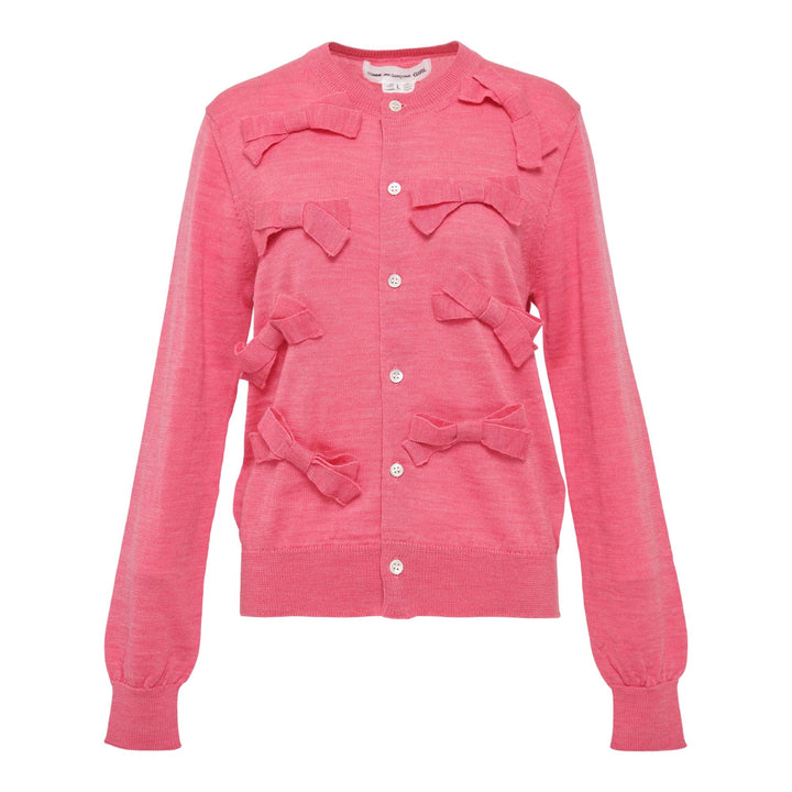 Club21 - COMME des GARCONS GIRL - Ribbon Decoration Cardigan - CARDIGANS - Pink