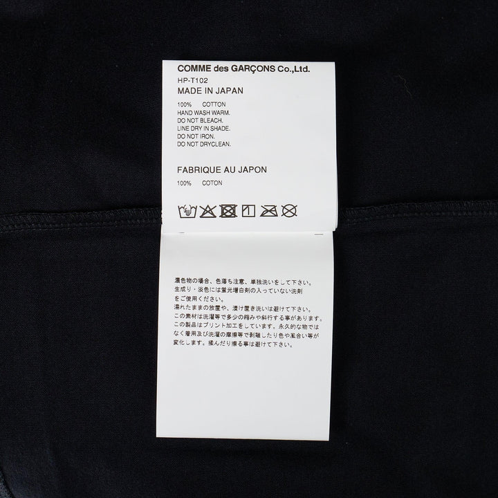 Club21 - COMME des GARCONS HOMME - Cotton Jersey Garment Print T-Shirt - TEES - Black