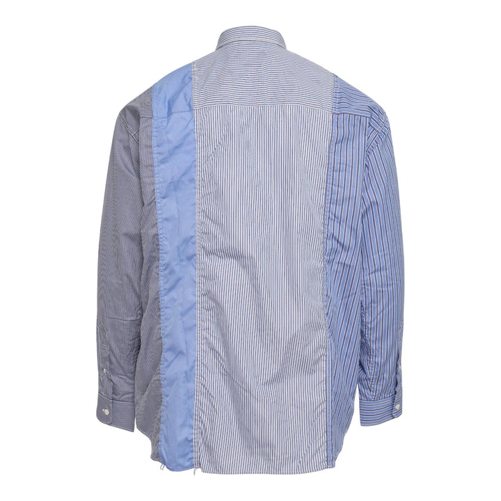 Club21 - COMME des GARCONS HOMME - Cotton Stripe Mix Shirt - SHIRTS - Blue