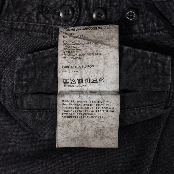 Club21 - COMME des GARCONS HOMME - Cotton Worsted Uneven Oxford Pants - PANTS - Black