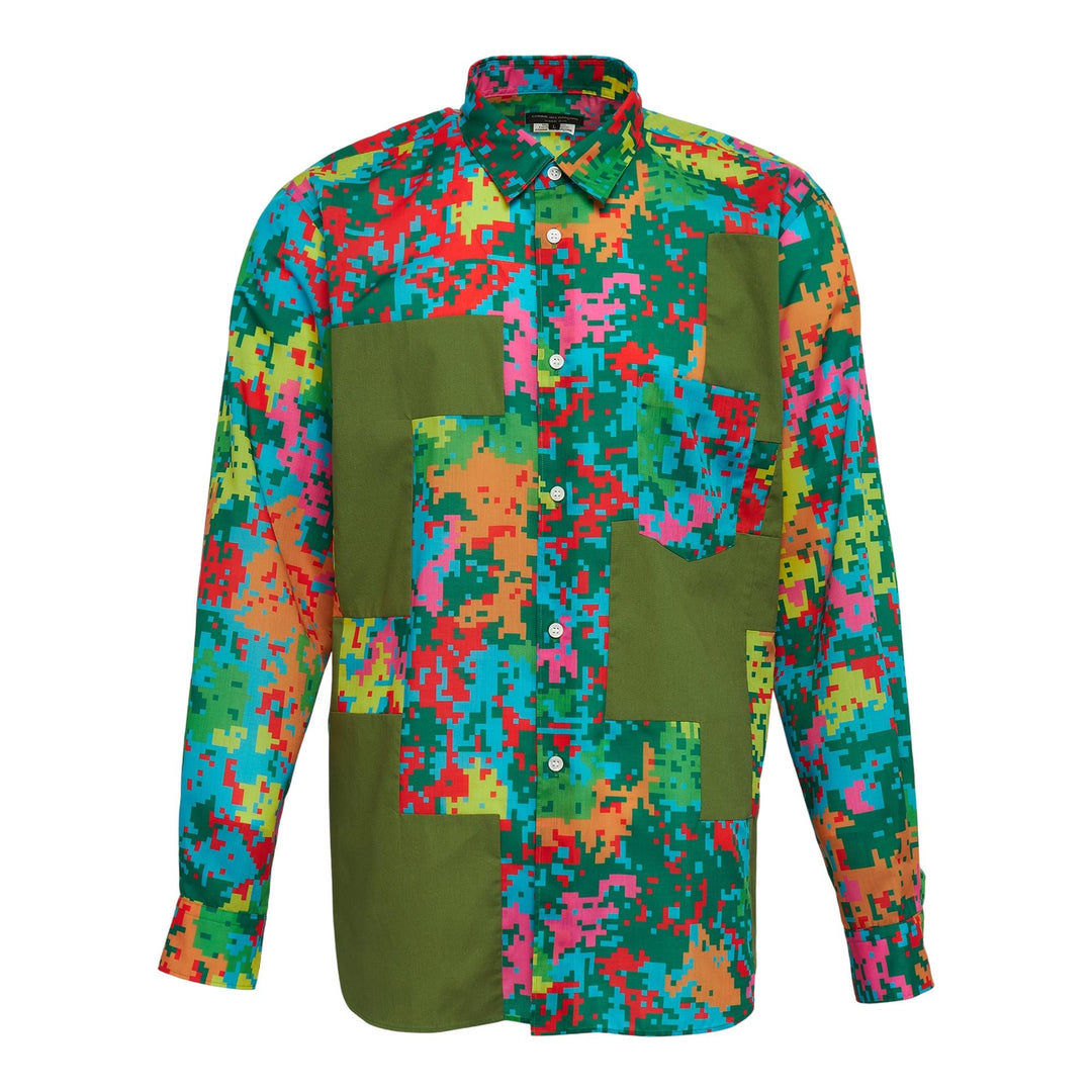 Club21 - COMME des GARCONS HOMME PLUS - Camo Pattern Print Long Sleeve Shirt - SHIRTS - Multi