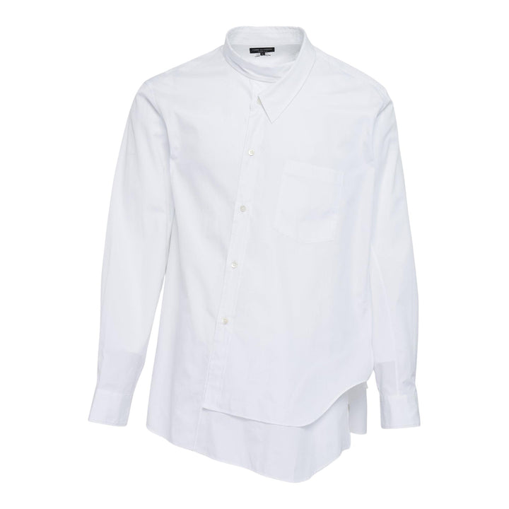 Club21 - COMME des GARCONS HOMME PLUS - Cotton Broad Long Sleeve Shirt - SHIRTS - White