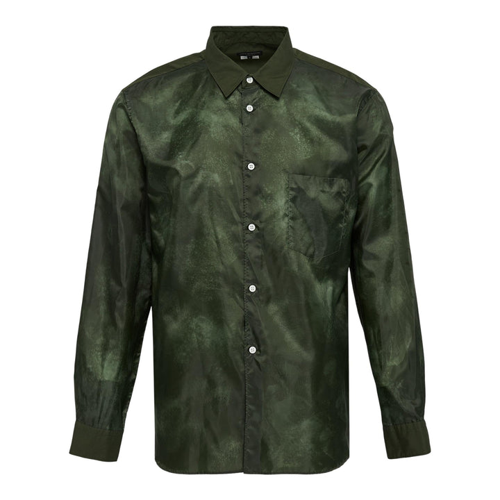 Club21 - COMME des GARCONS HOMME PLUS - Polyester Taffeta Long Sleeve Shirt - SHIRTS - Khaki
