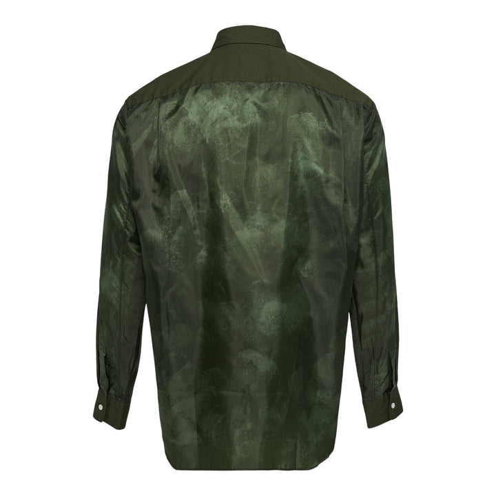 Club21 - COMME des GARCONS HOMME PLUS - Polyester Taffeta Long Sleeve Shirt - SHIRTS - Khaki