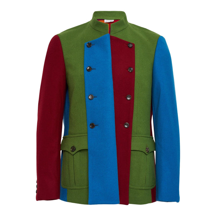 Club21 - COMME des GARCONS HOMME PLUS - Wool Flannel 3 Colour Jacket - JACKETS - Multi