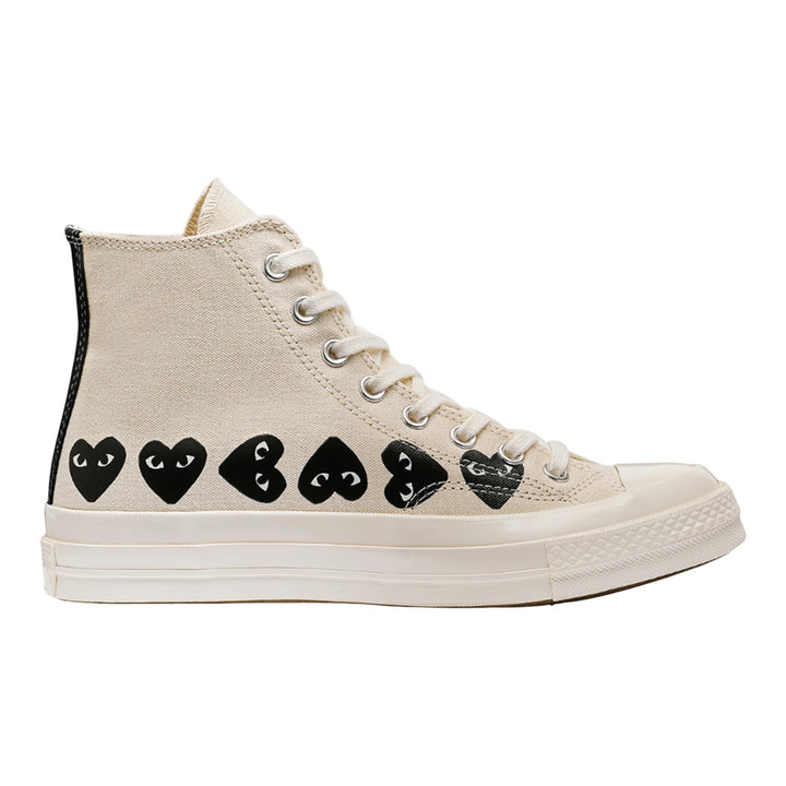 Club21 - COMME des GARCONS PLAY CONVERSE - Converse Multi Black Heart High Top - SNEAKERS - White