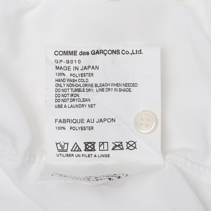 Club21 - COMME des GARCONS - Polyester Broad Cutting Out Blouse - BLOUSES - White