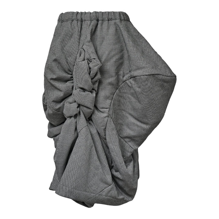 Club21 - COMME des GARCONS - Wool Houndstooth Large Gathered Skirt - SKIRTS - Black