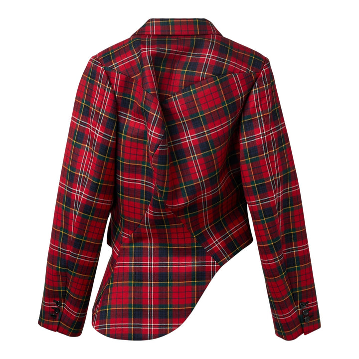 Club21 - COMME des GARCONS - Wool Tartan Check 1 Pattern Jacket - JACKETS - Red